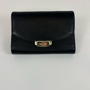 Kate Spade Callie Mulberry Street Black Pebble Wallet